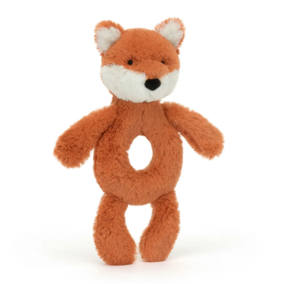 Bashful Fox Cub Ring Rattle