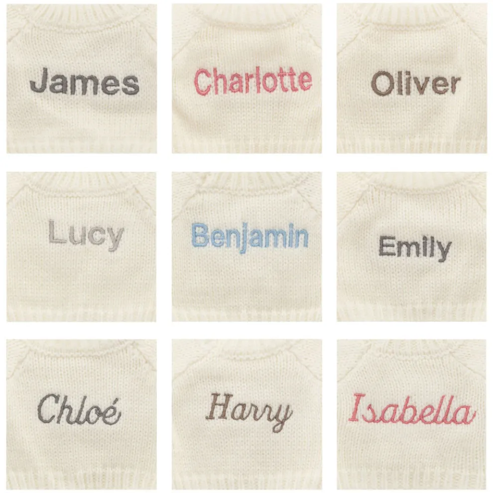 Bashful Lion with Personalised Cream Jumper