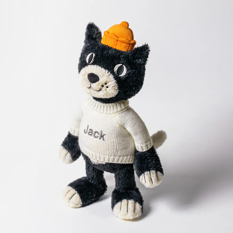 Jellycat Jack with Personalised Cream Jumper