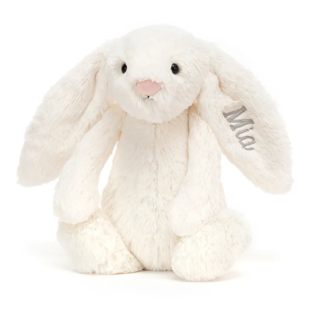 Personalised Bashful Cream Bunny Medium