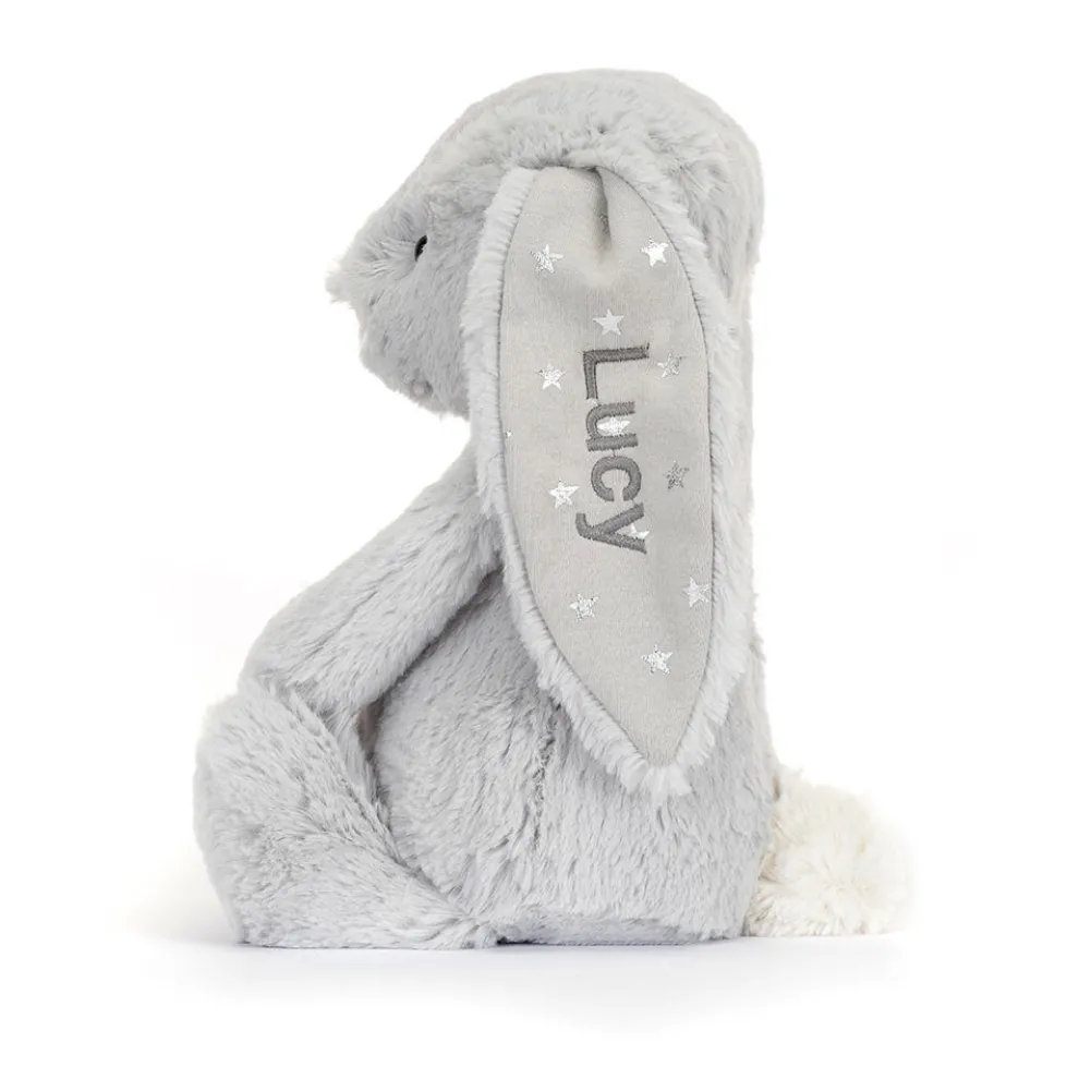 Personalised Bashful Shimmer Bunny Medium