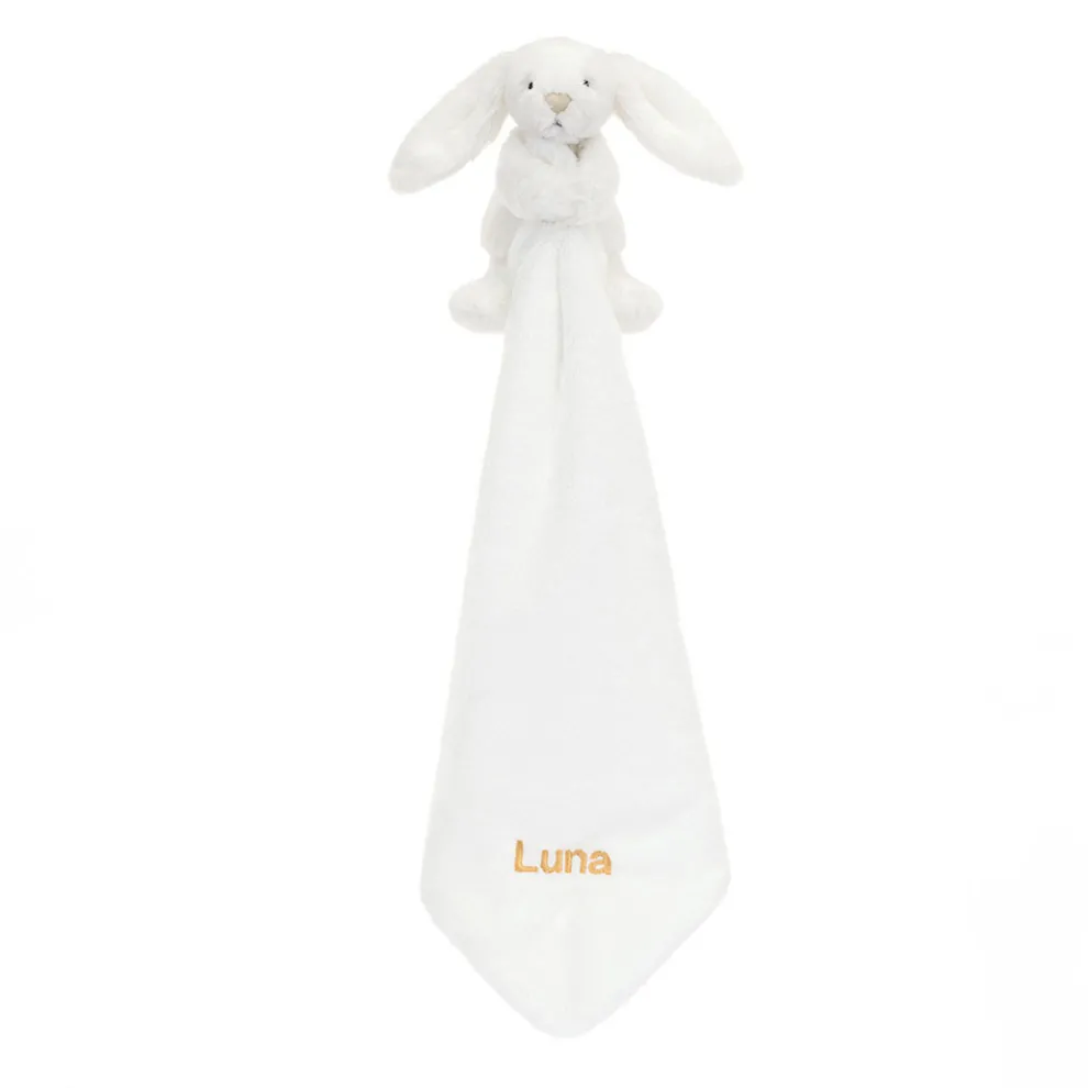 Personalised Bashful Luxe Bunny Luna Soother